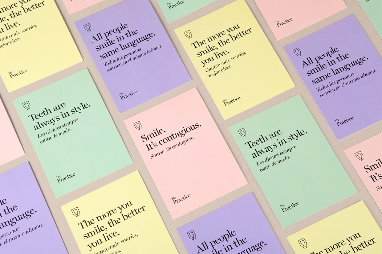 The Practice dental clinic branding | Mindsparkle Mag