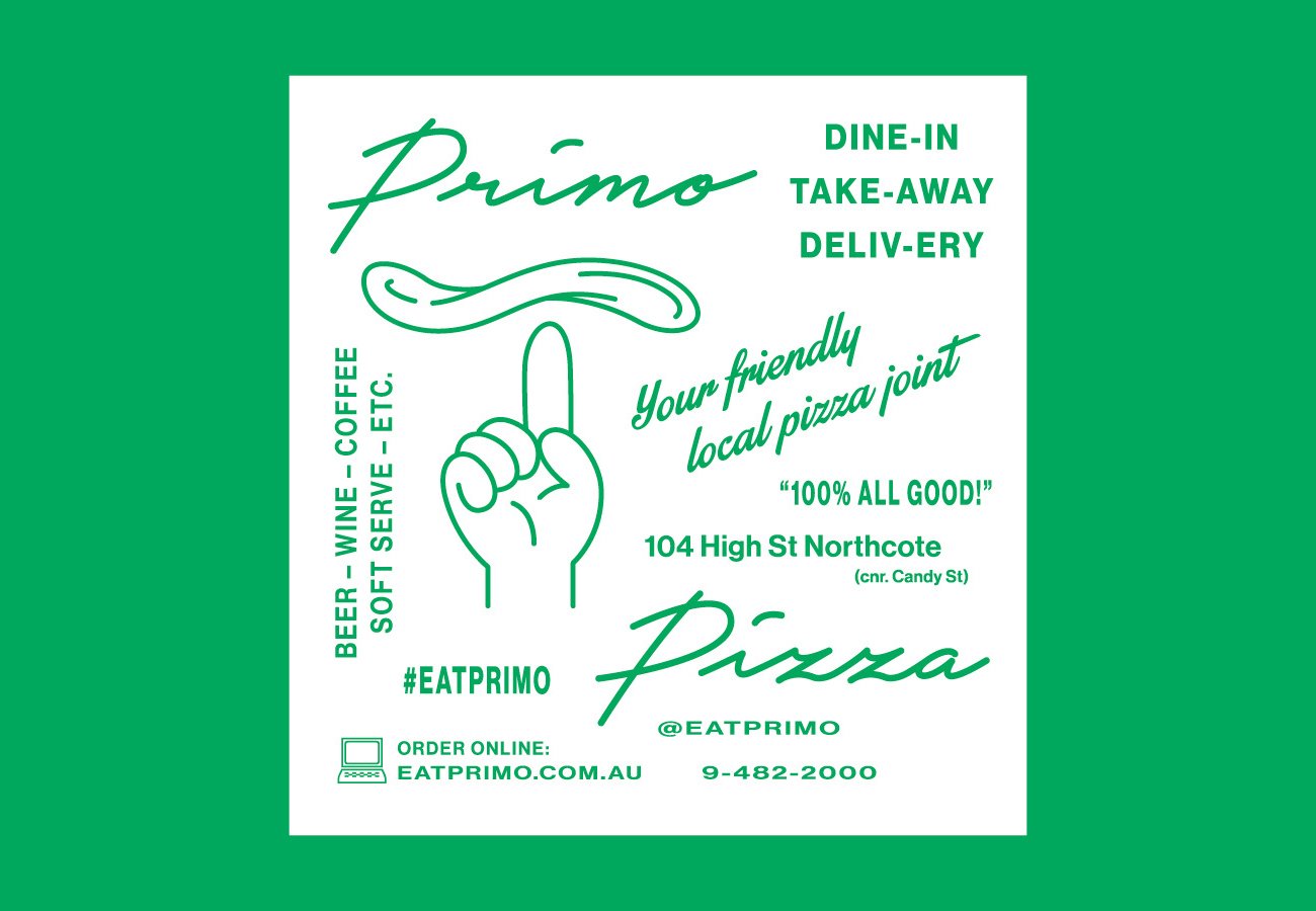 Primo Pizza Identity | Mindsparkle Mag