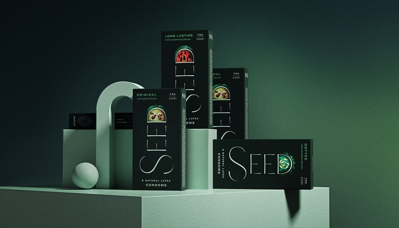 Seed condoms packaging | Mindsparkle Mag