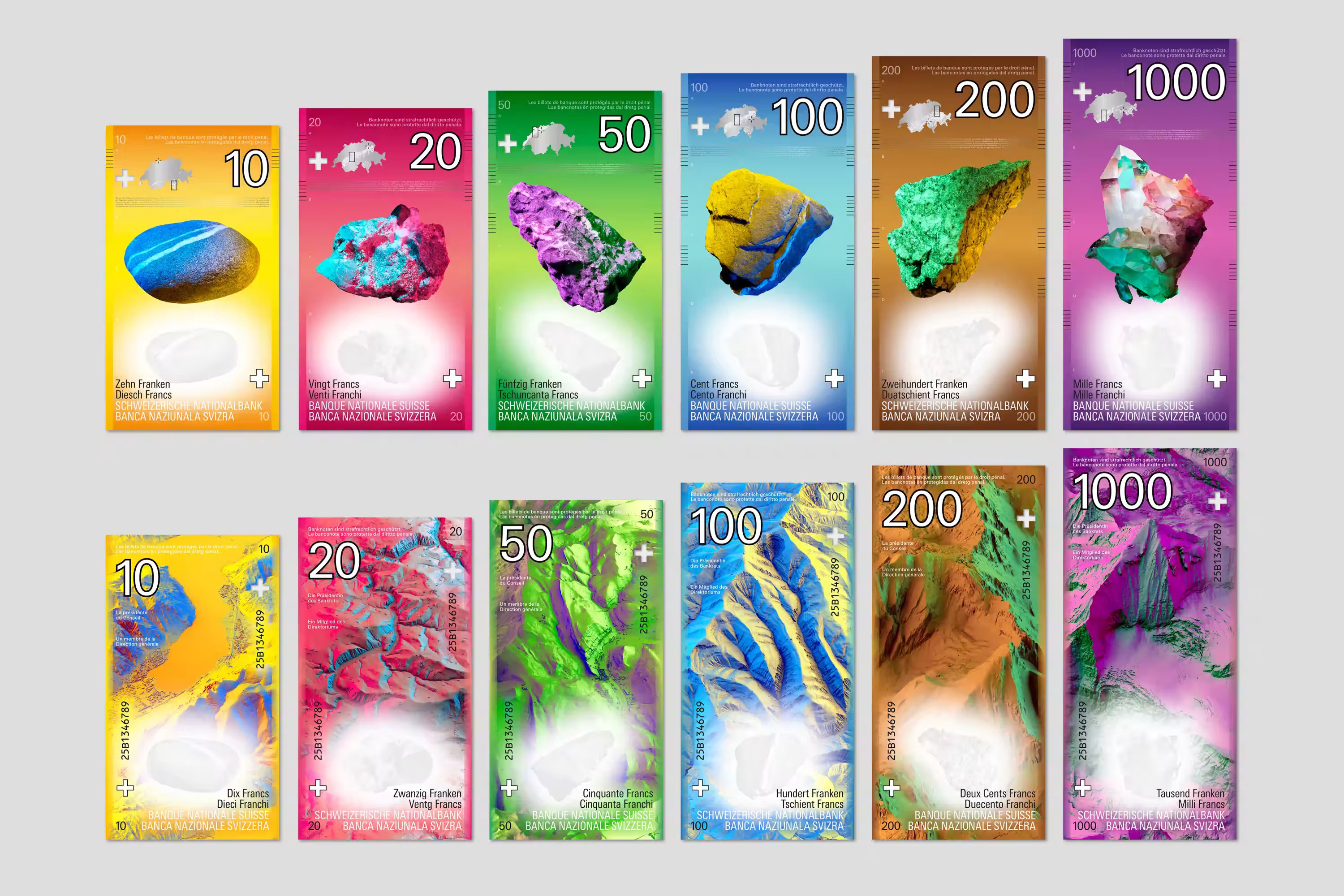 Mountain inspired Swiss Bank Notes | Mindsparkle Mag