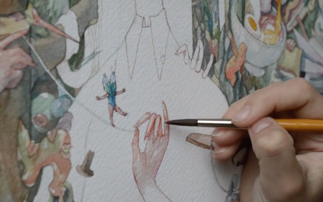Watercolor timelapse | Mindsparkle Mag