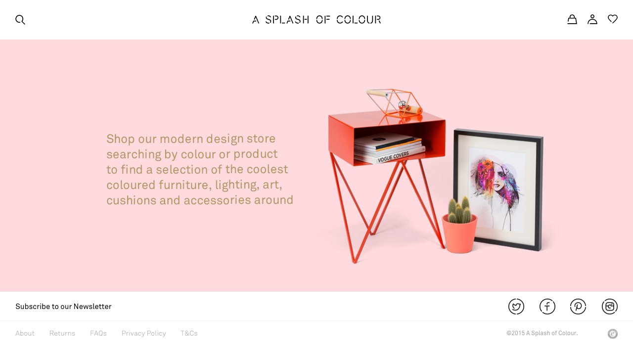 A splash of colour Visit minimal.gallery, follow on Twitter or receive the weekly/monthly round up on Minimal Gallery