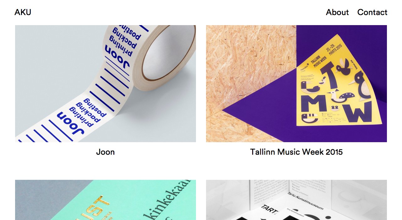 AKU Visit minimal.gallery, follow on Twitter or receive the weekly/monthly round up on Minimal Gallery