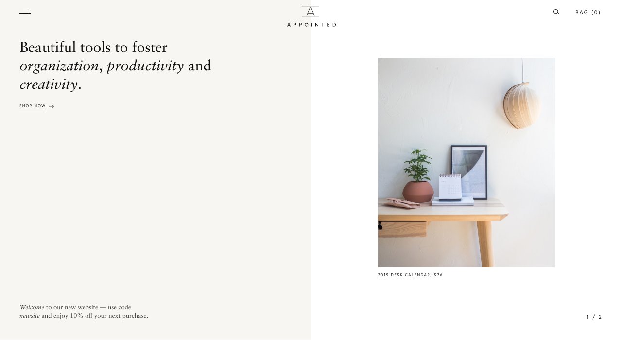 Appointed on Minimal Gallery