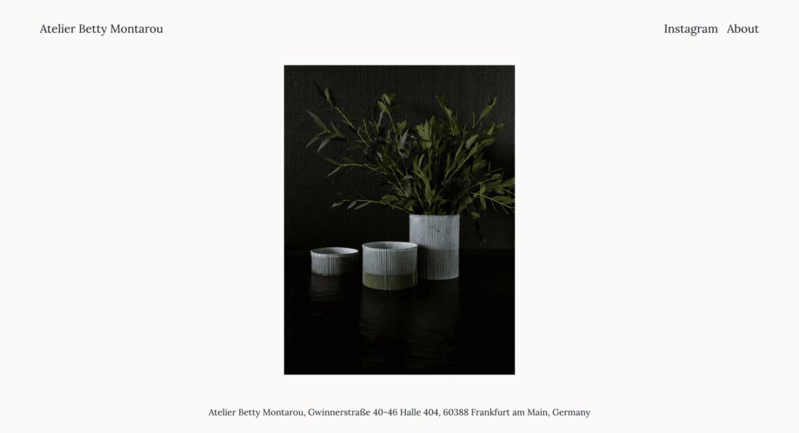 Atelier Betty Montarou on Minimal Gallery