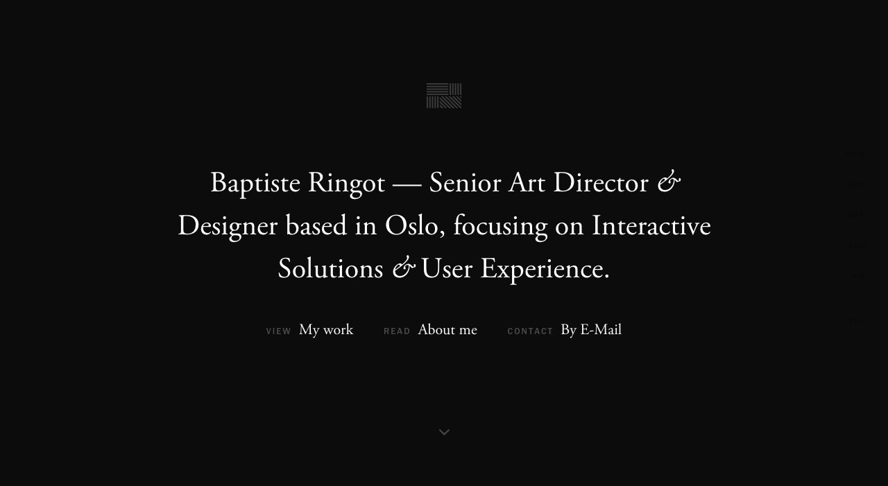 Baptiste Ringot on Minimal Gallery
