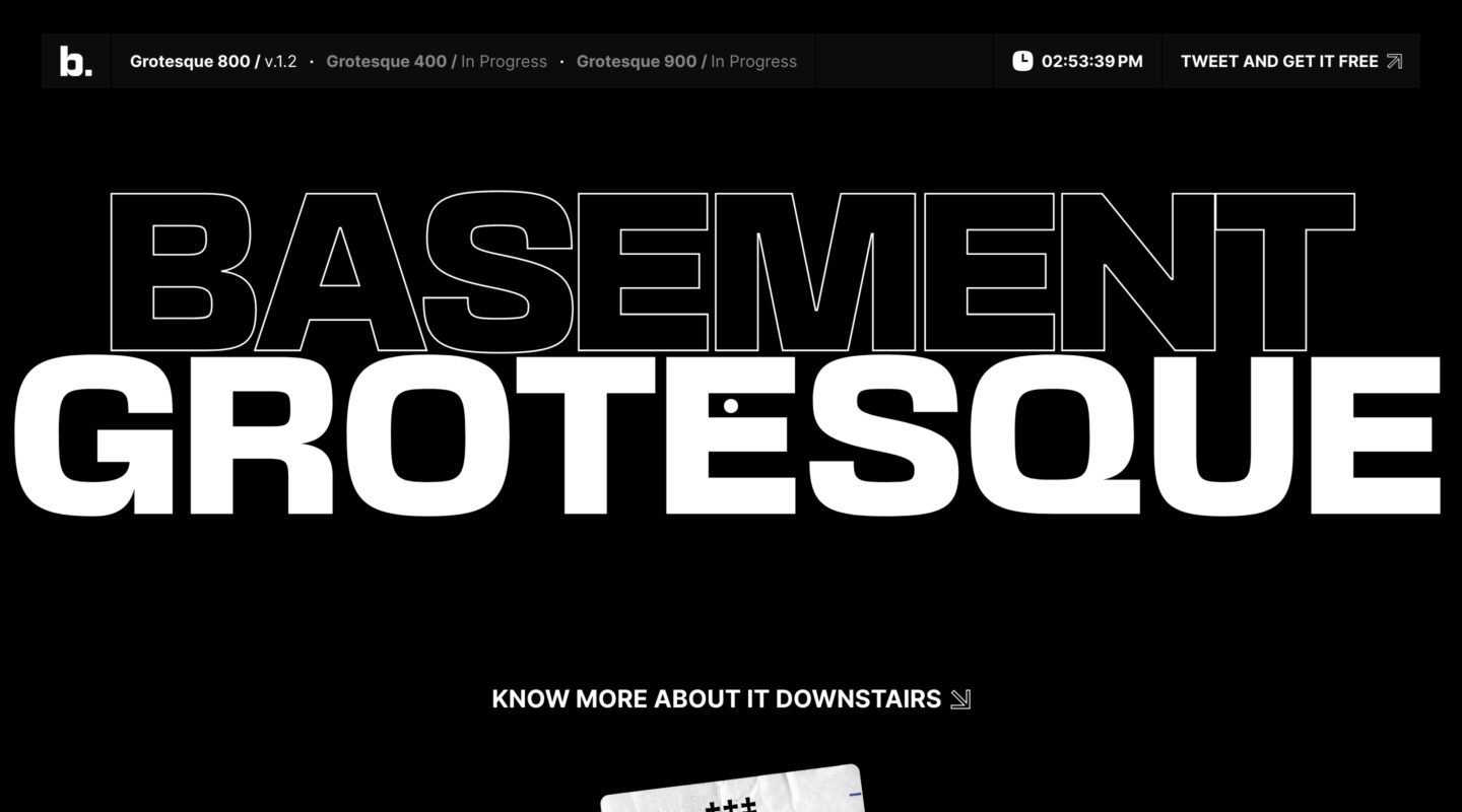 basement grotesque on Minimal Gallery