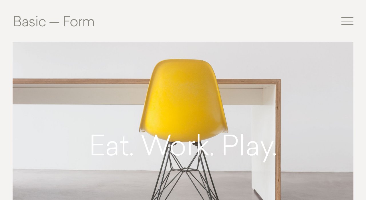 Basic Form on Minimal Gallery