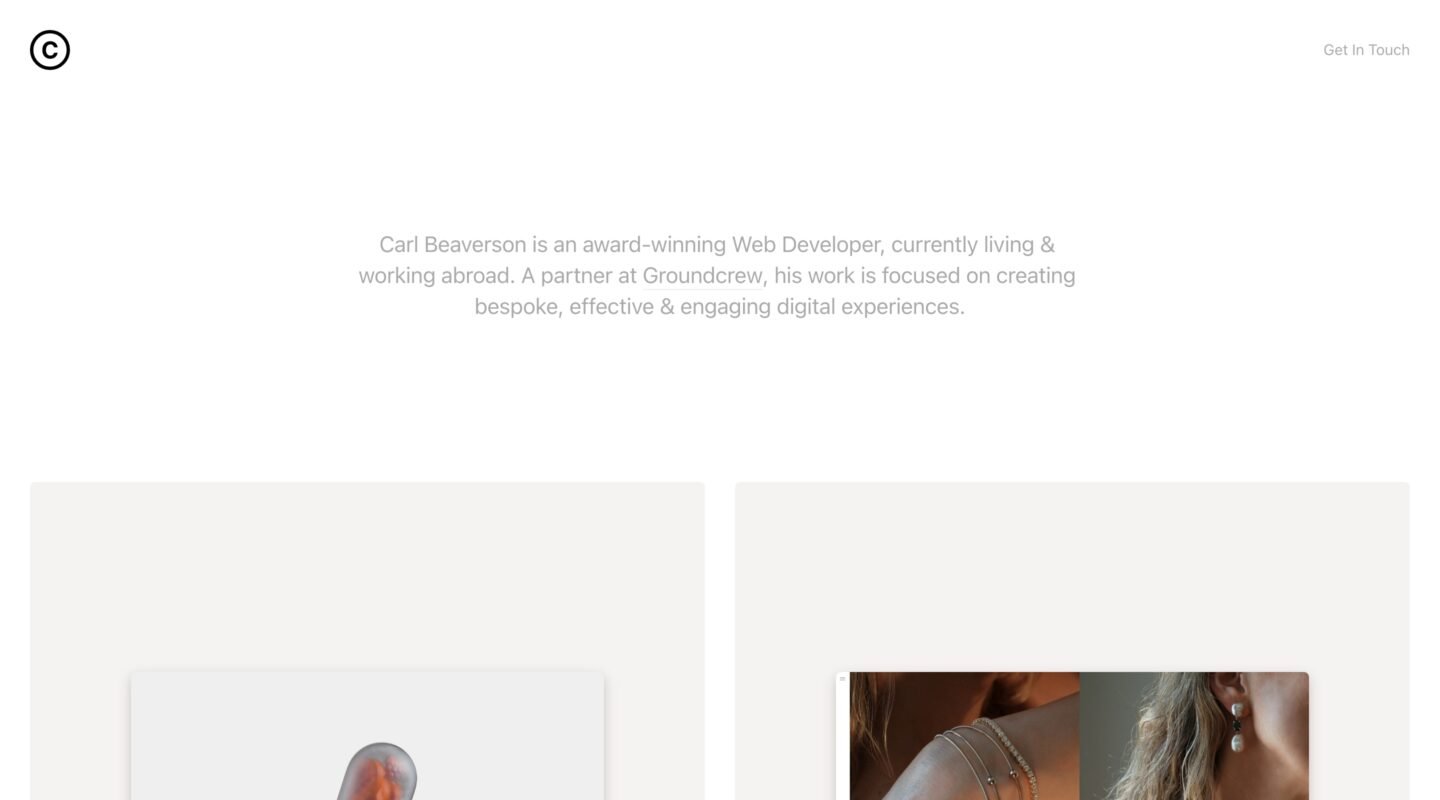 Carl Beaverson on Minimal Gallery