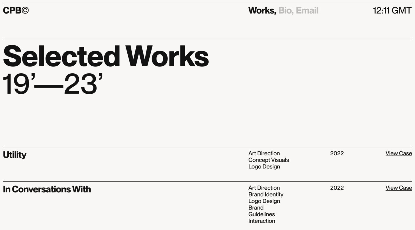 Christopher Bailey on Minimal Gallery