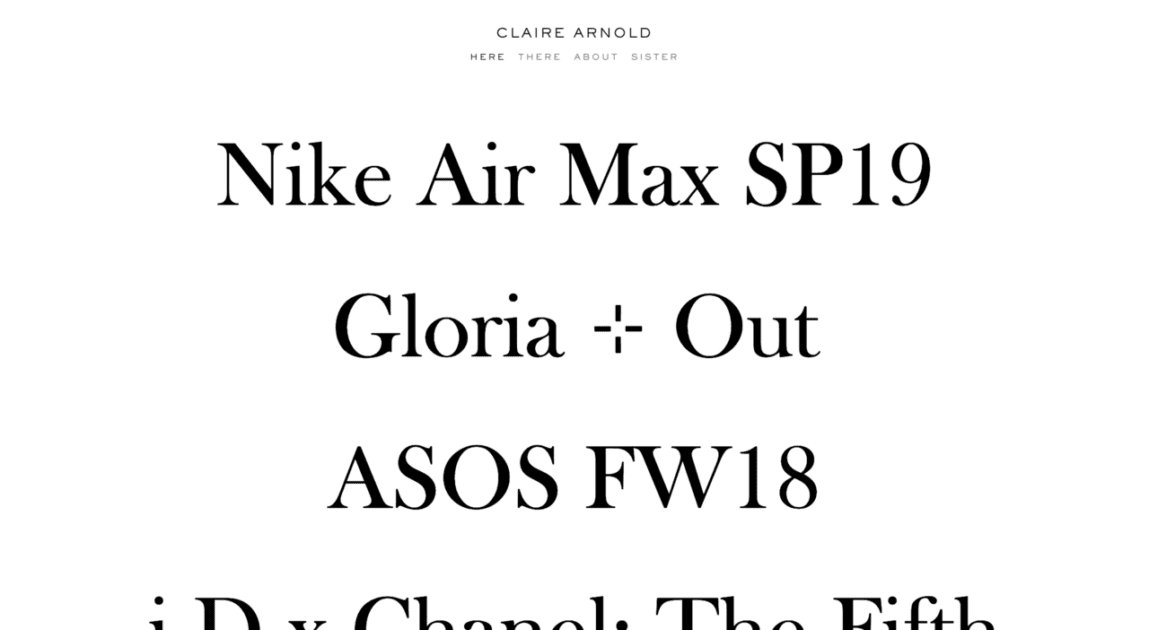 Claire Arnold on Minimal Gallery