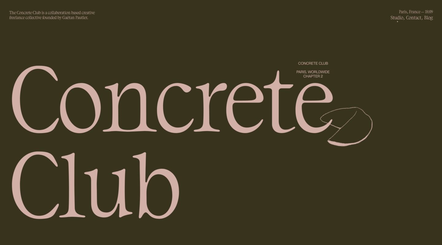 Concrete Club Studio on Minimal Gallery