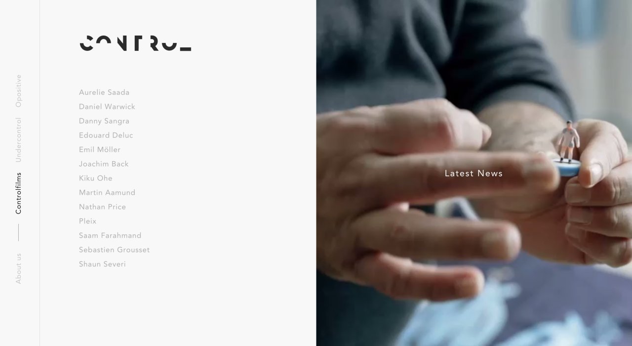 Control Films on Minimal Gallery