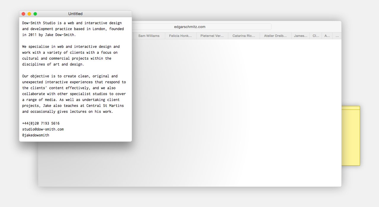Dow-Smith on Minimal Gallery