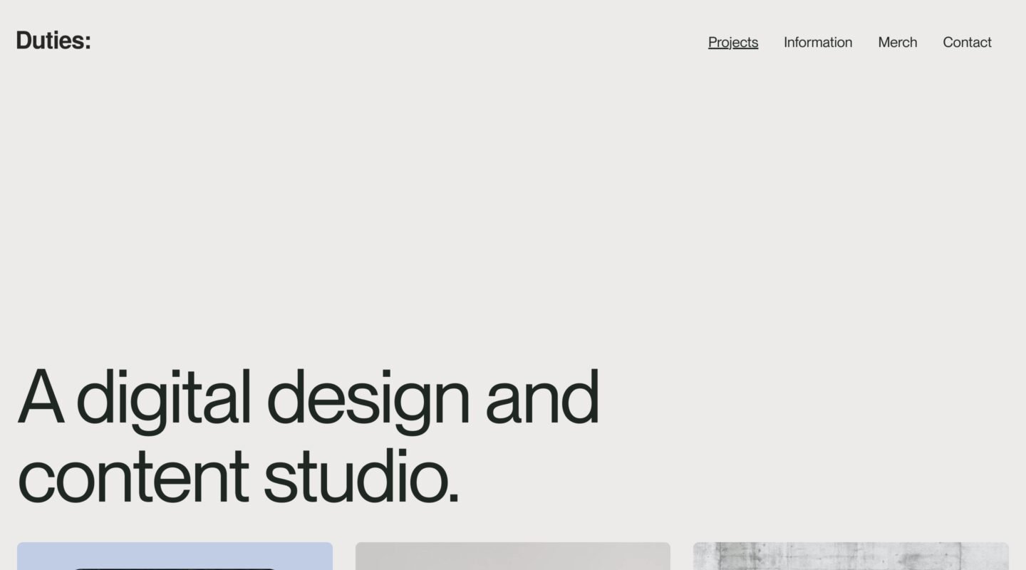 Duties XYZ on Minimal Gallery