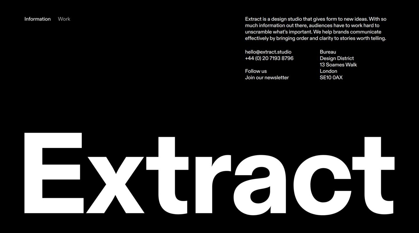 Extract Studio on Minimal Gallery