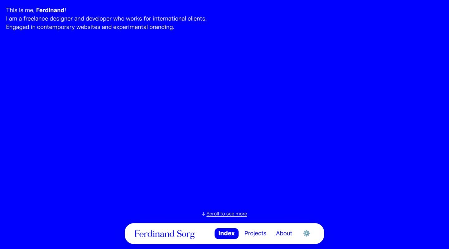 Ferdinand Sorg on Minimal Gallery