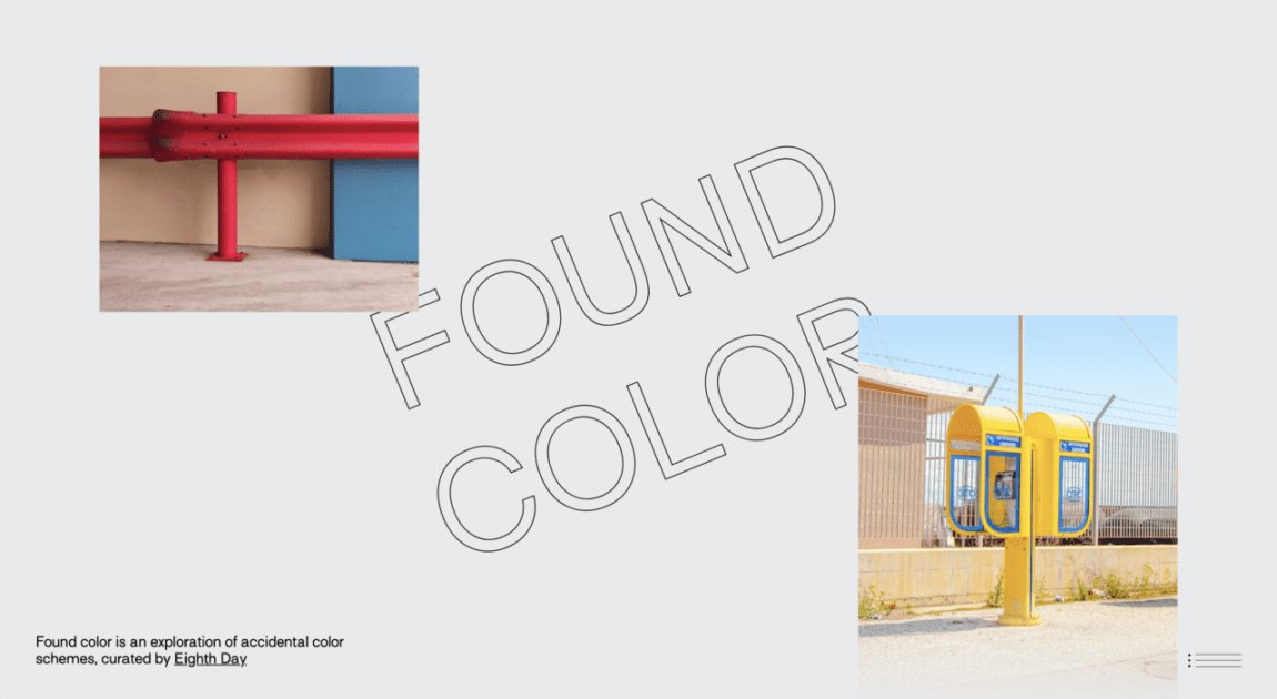 Found color on Minimal Gallery