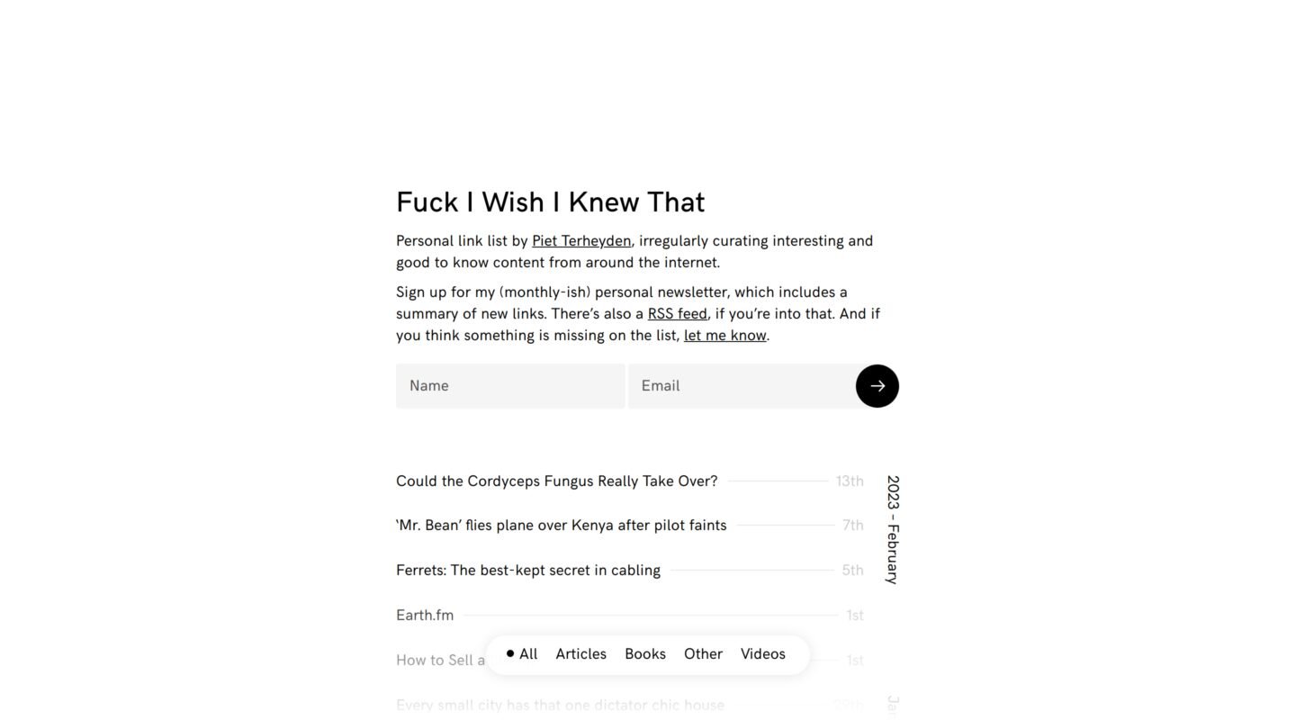 Fuck I Wish I Knew That on Minimal Gallery