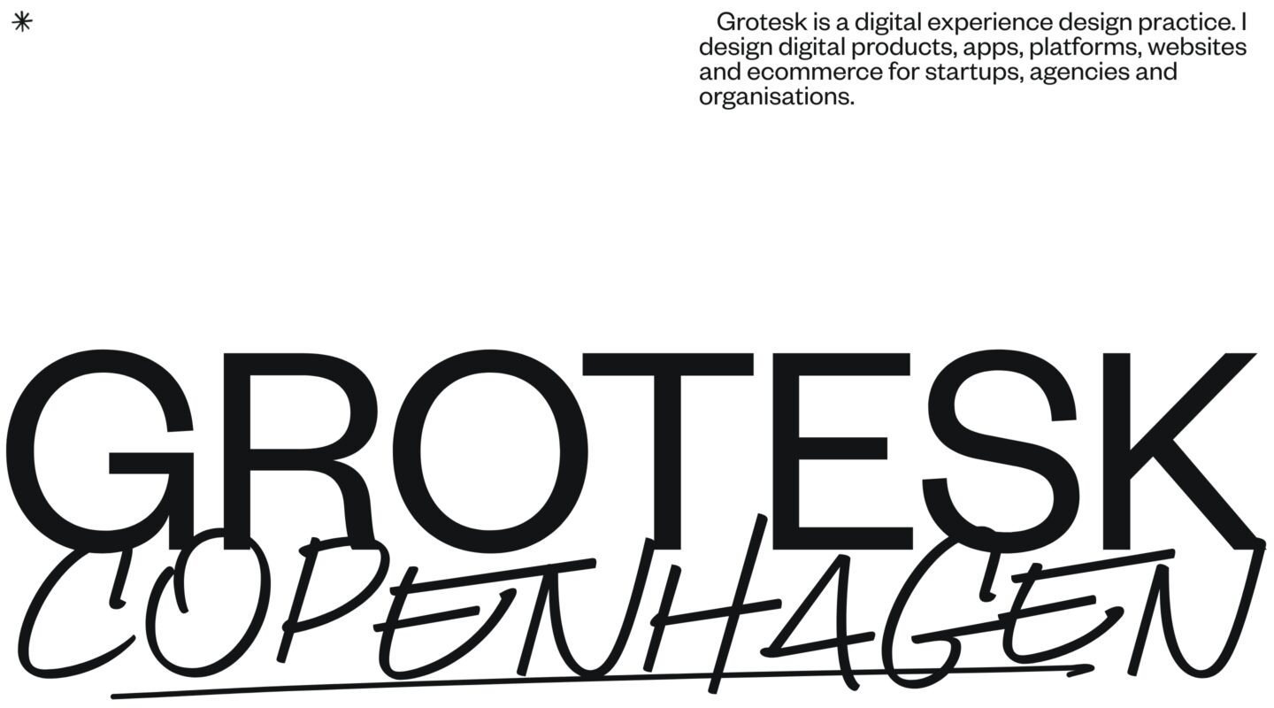 Grotesk Copenhagen on Minimal Gallery