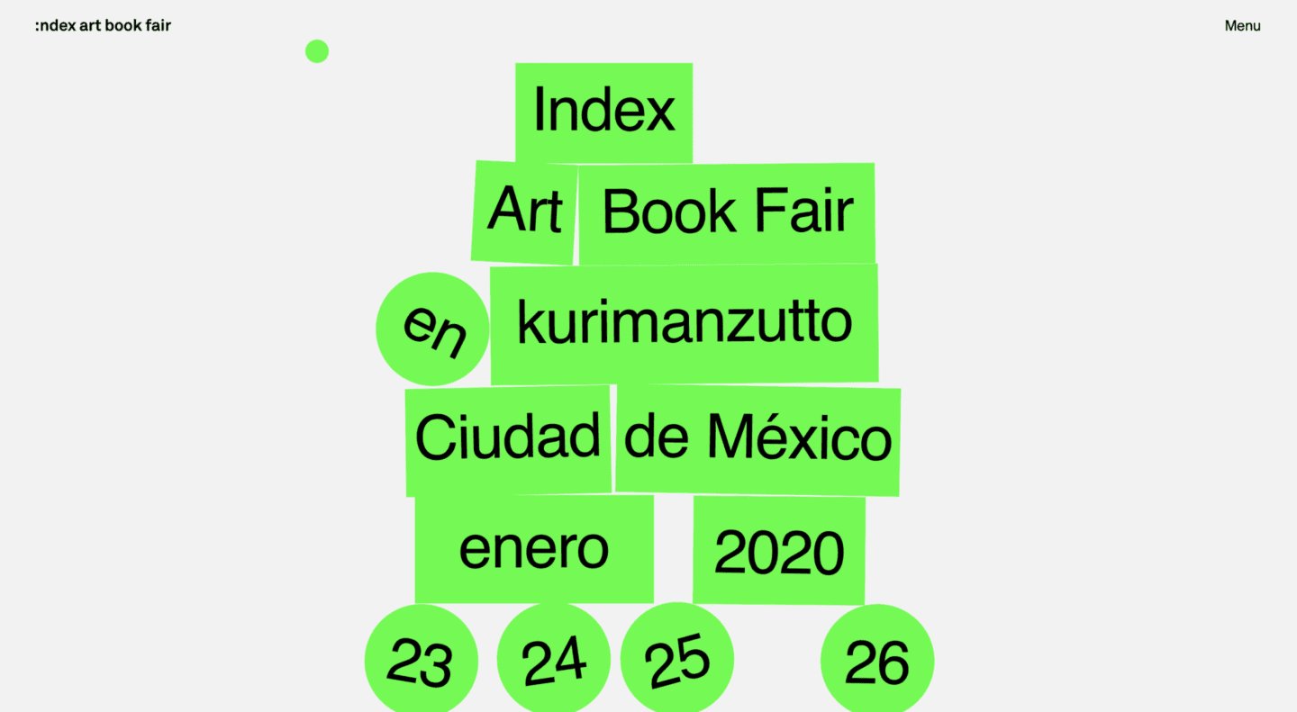 Index Art Book Fair on Minimal Gallery