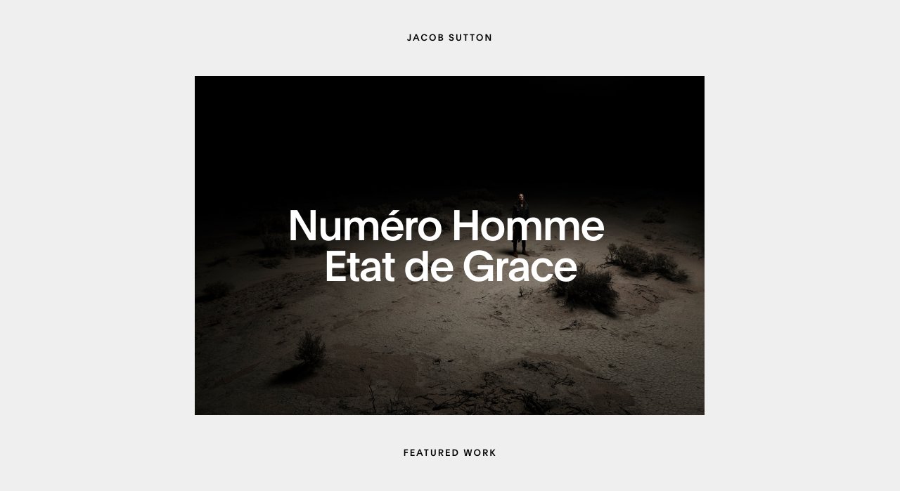 Jacob Sutton on Minimal Gallery