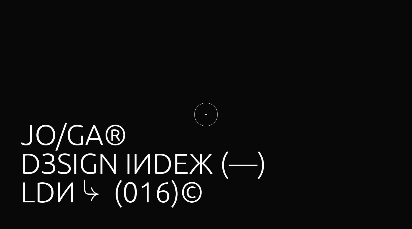 JO/GA Design on Minimal Gallery