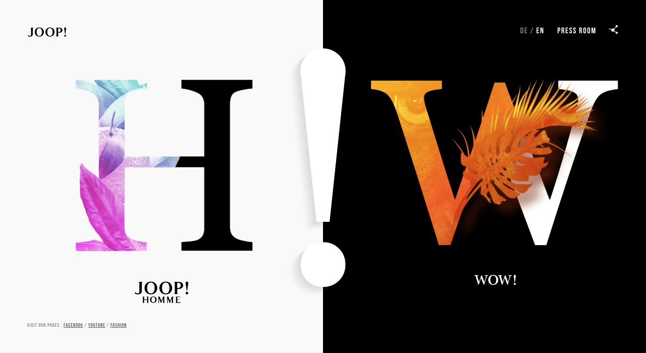 Joop fragrances on Minimal Gallery