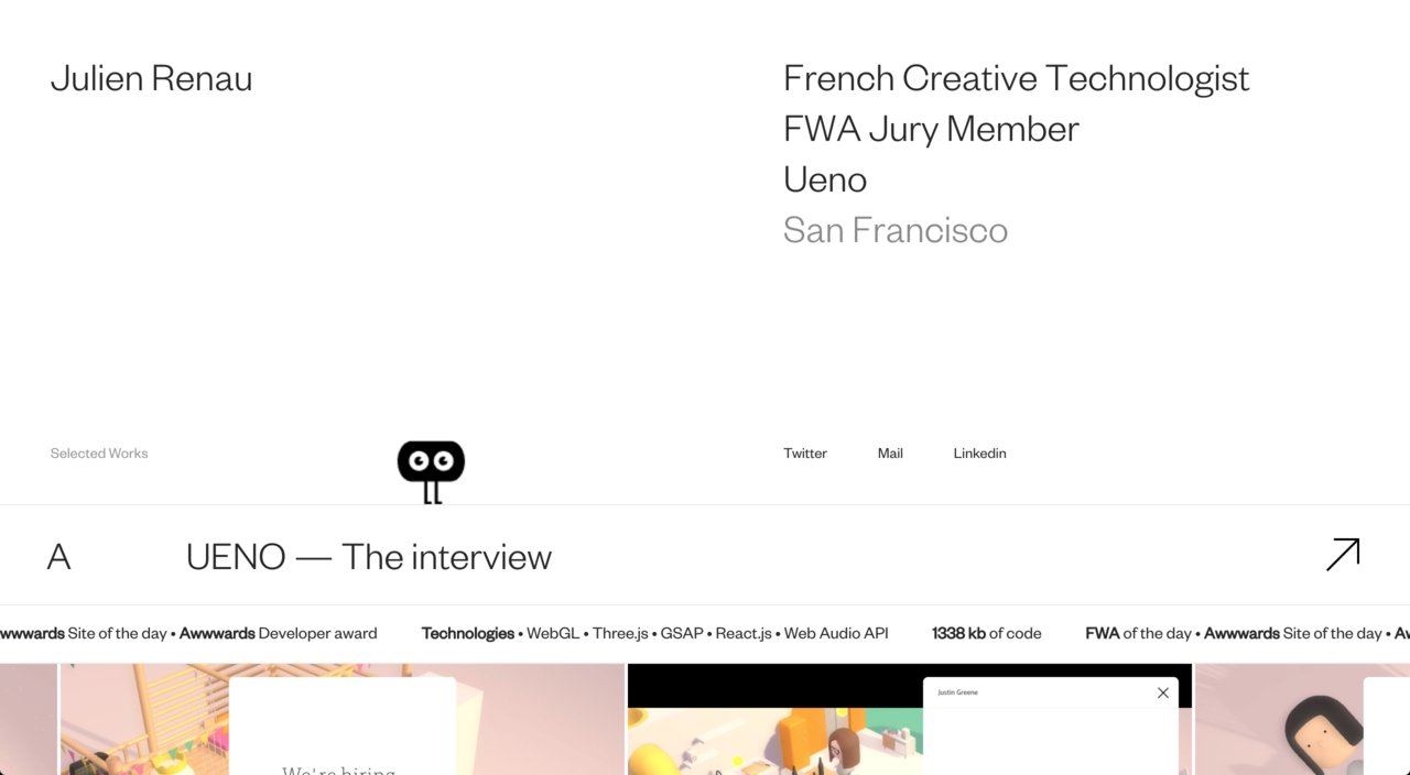 Julien Renau on Minimal Gallery