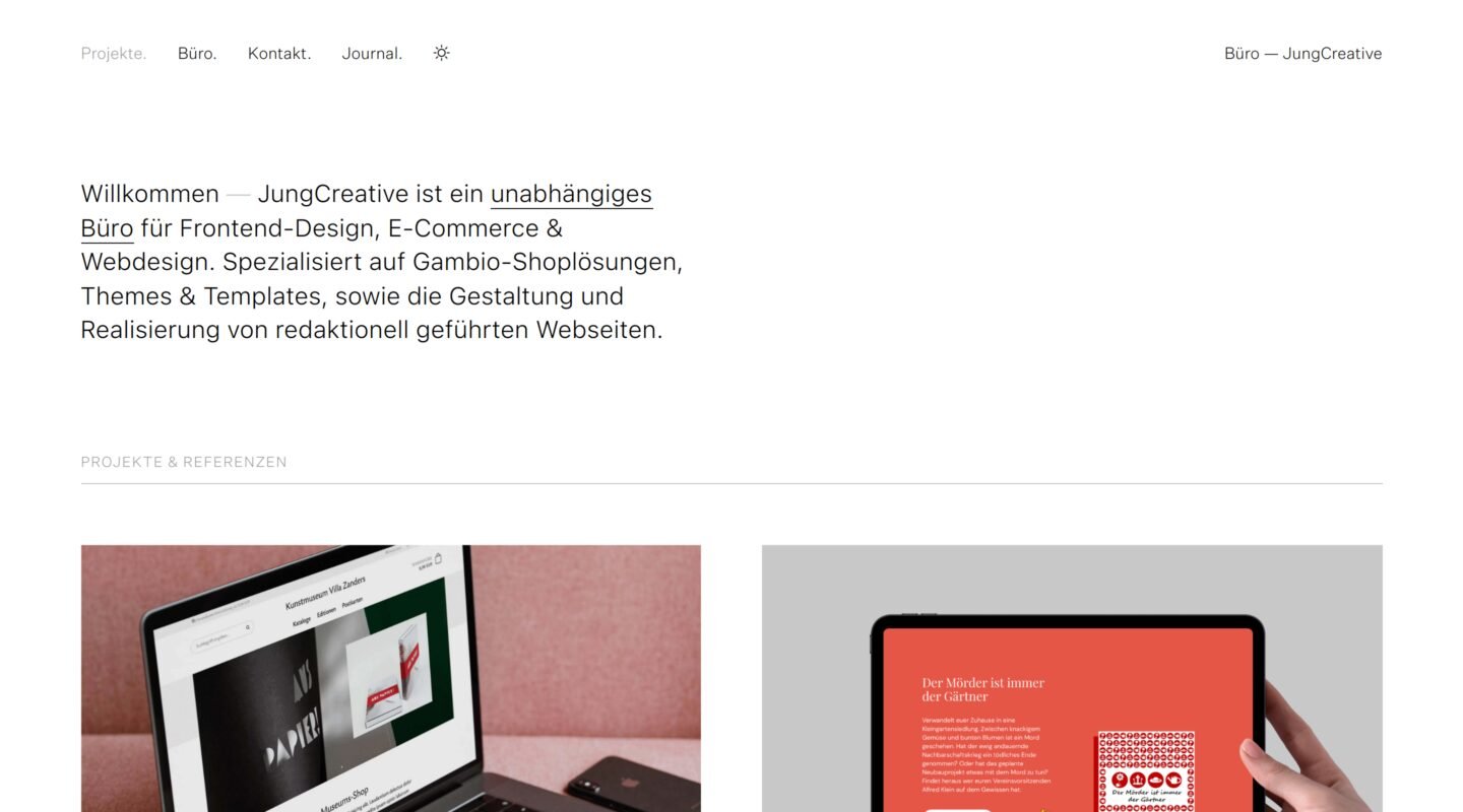 JungCreative on Minimal Gallery
