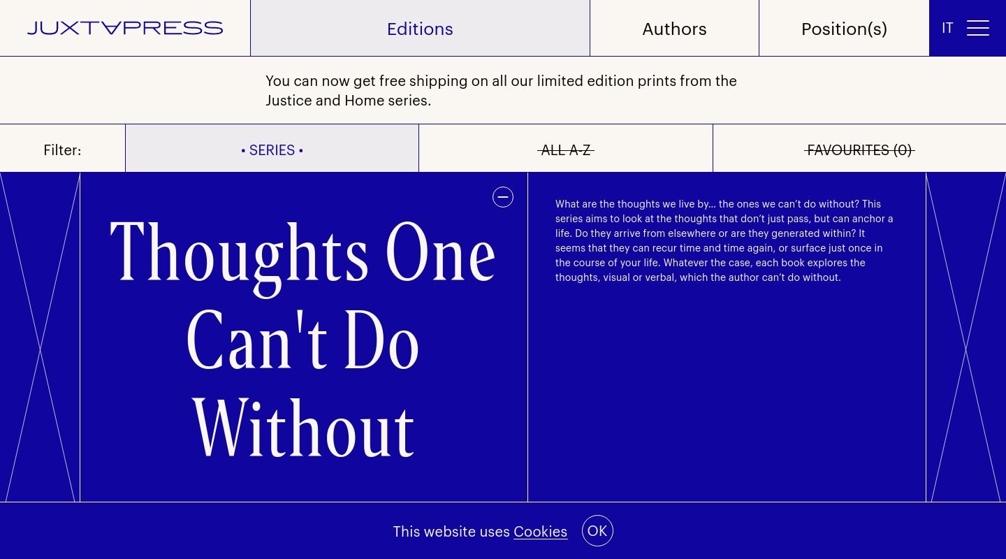 Juxta Press on Minimal Gallery