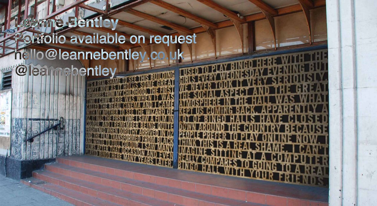 Leanne Bentley on Minimal Gallery
