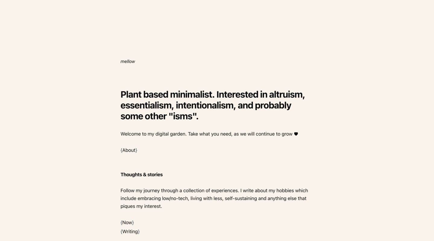 mellow on Minimal Gallery