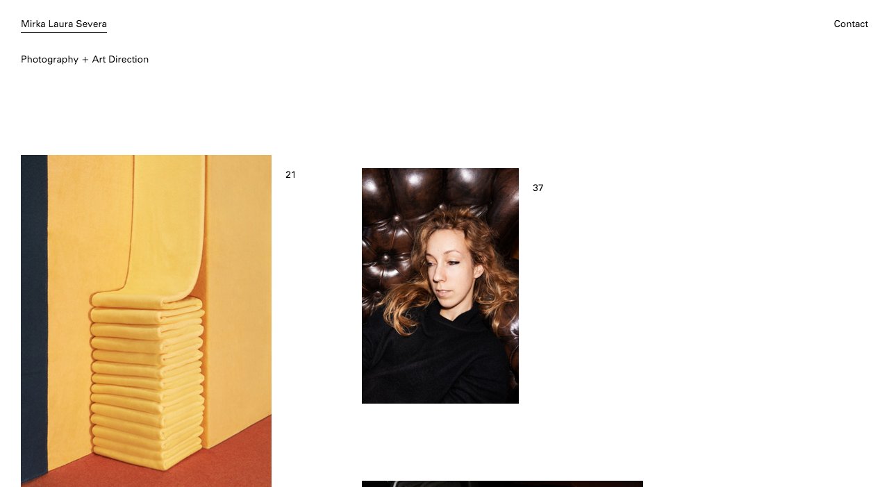 Mirka Laura Severa Visit minimal.gallery, follow on Twitter or receive the weekly/monthly round up on Minimal Gallery