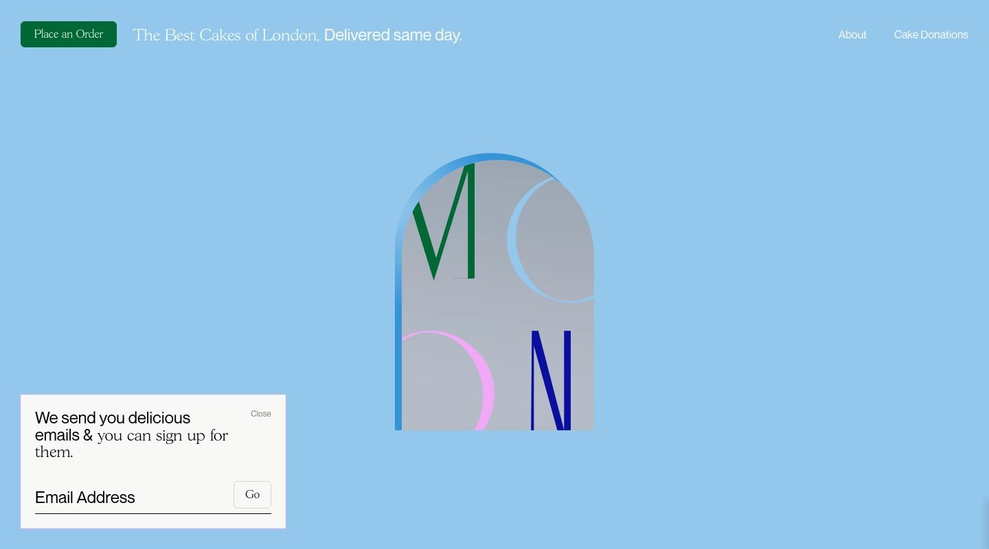 Moon Delivers Cakes on Minimal Gallery