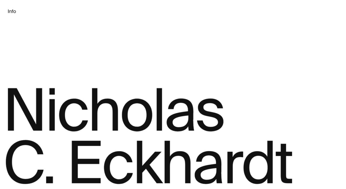 Nicholas C. Eckhardt on Minimal Gallery
