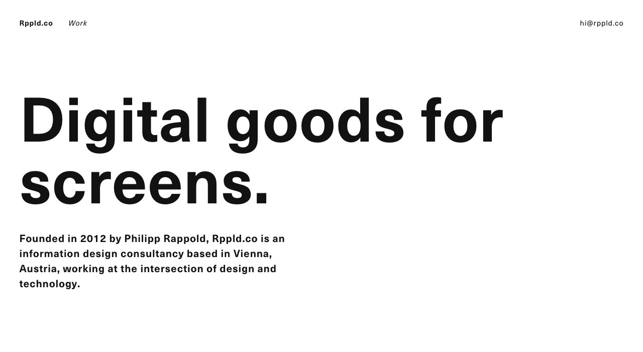 Rppld.co on Minimal Gallery