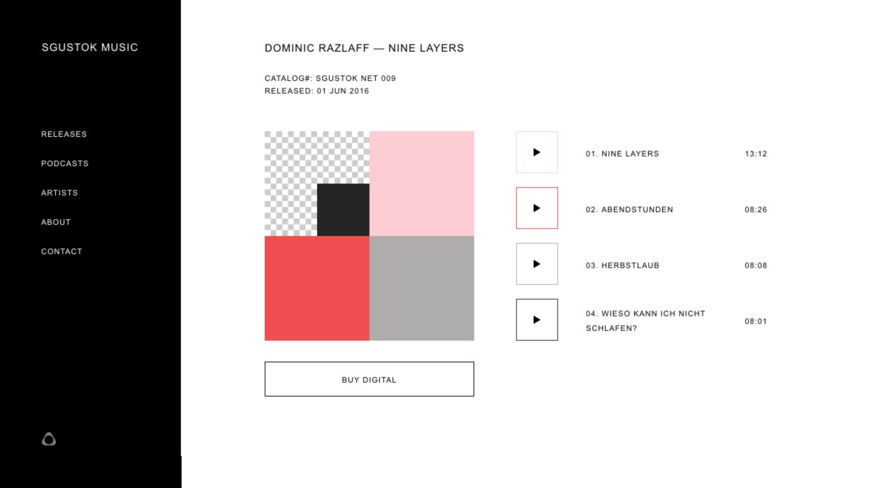 Sgustok Music on Minimal Gallery