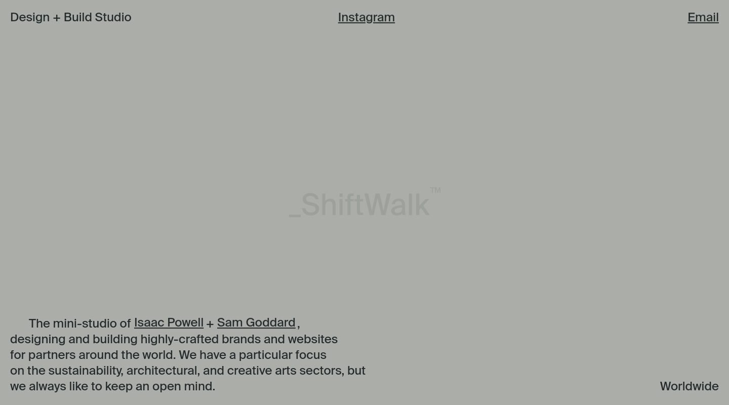 ShiftWalk™ on Minimal Gallery