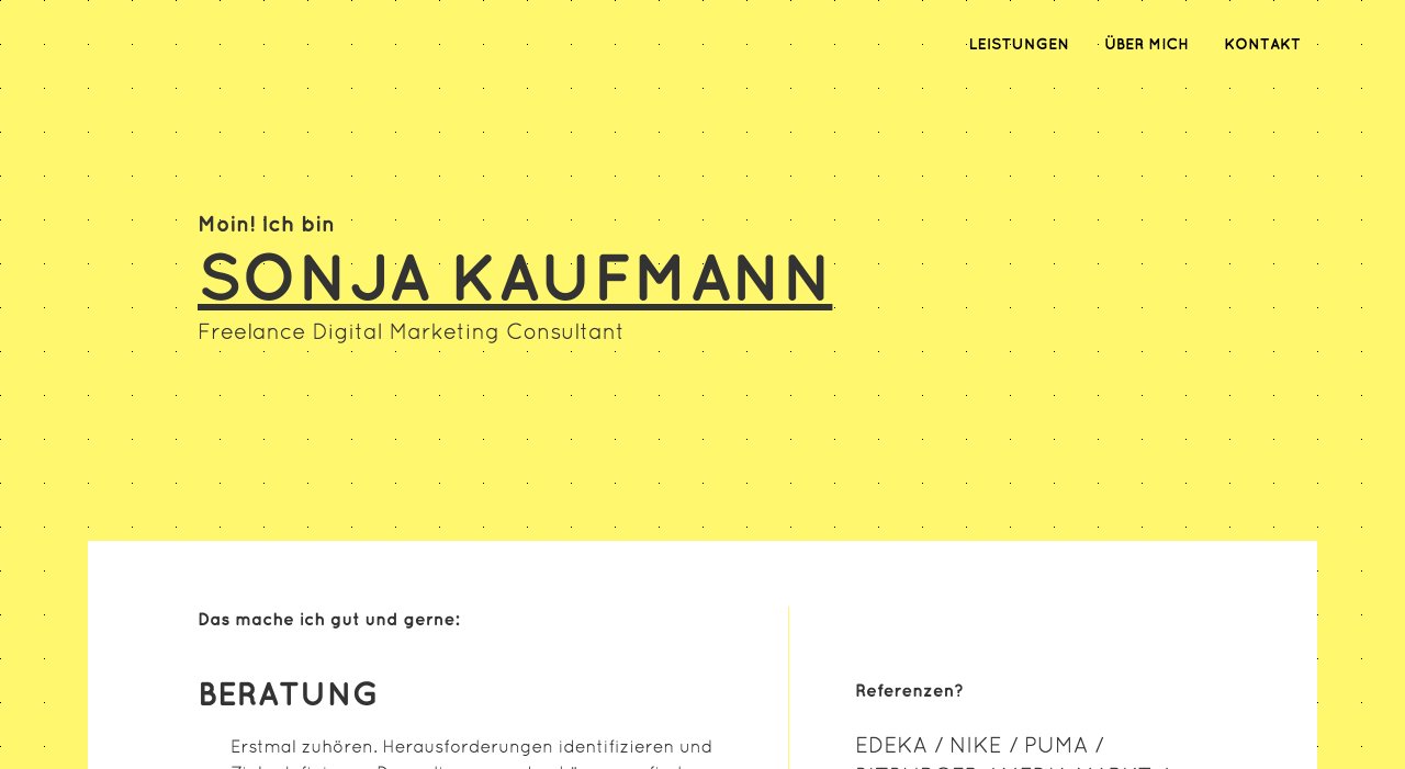 Sonja Kaufmann on Minimal Gallery