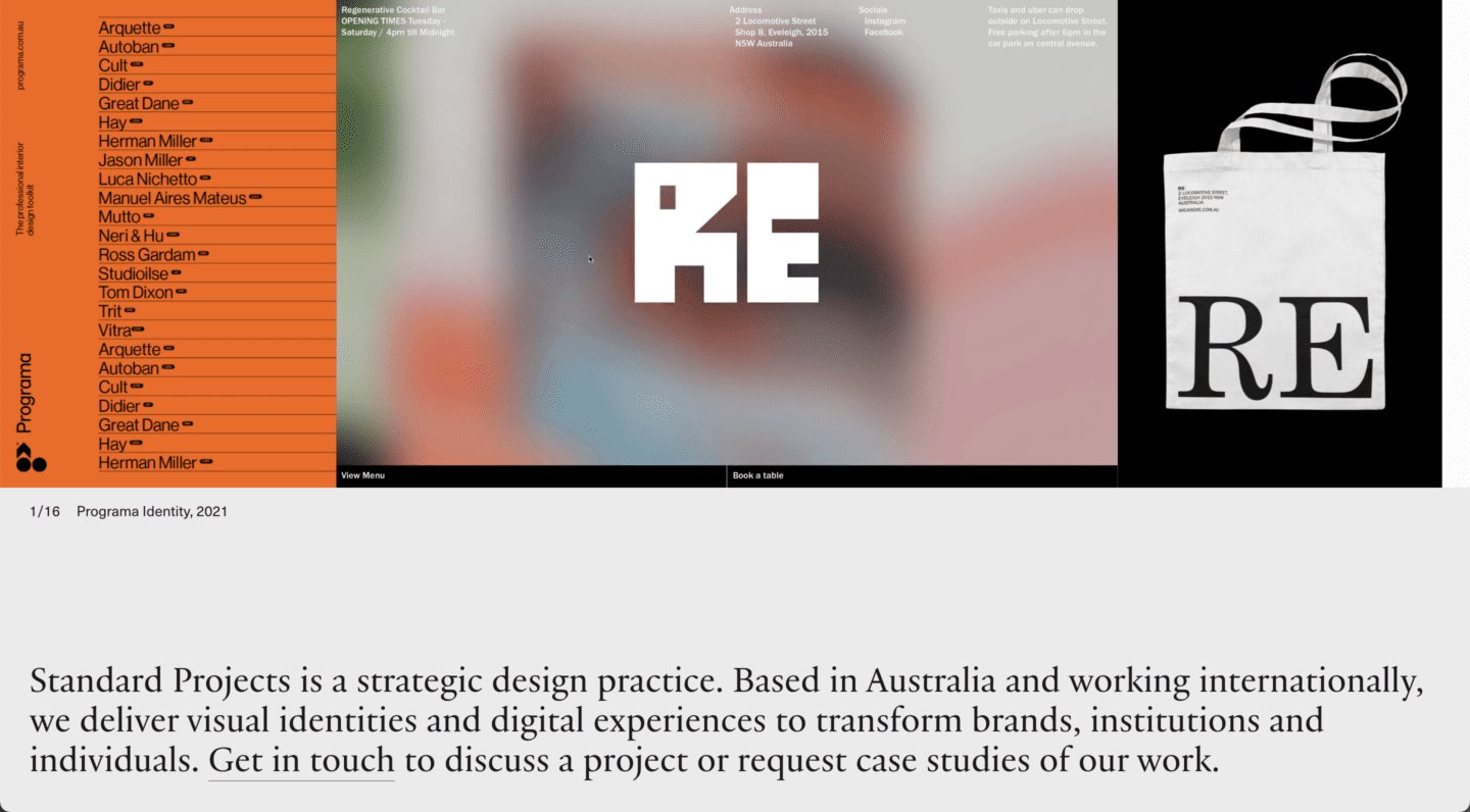 Standard Projects on Minimal Gallery