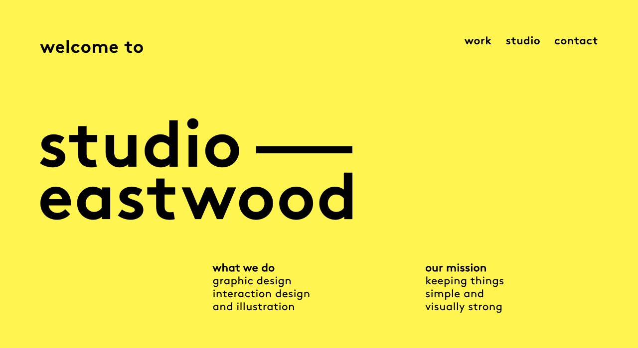 Studio Eastwood on Minimal Gallery