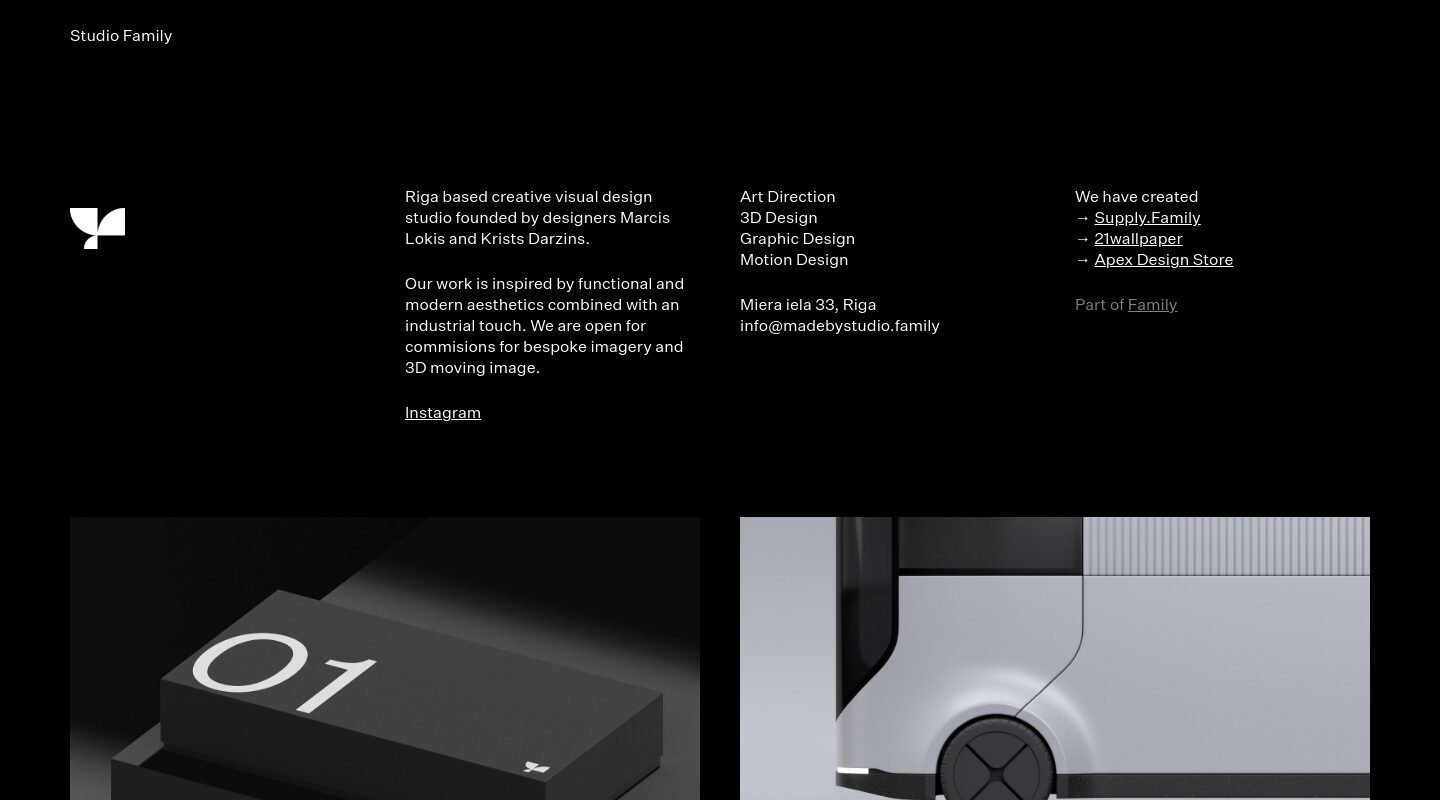 Studio Family on Minimal Gallery