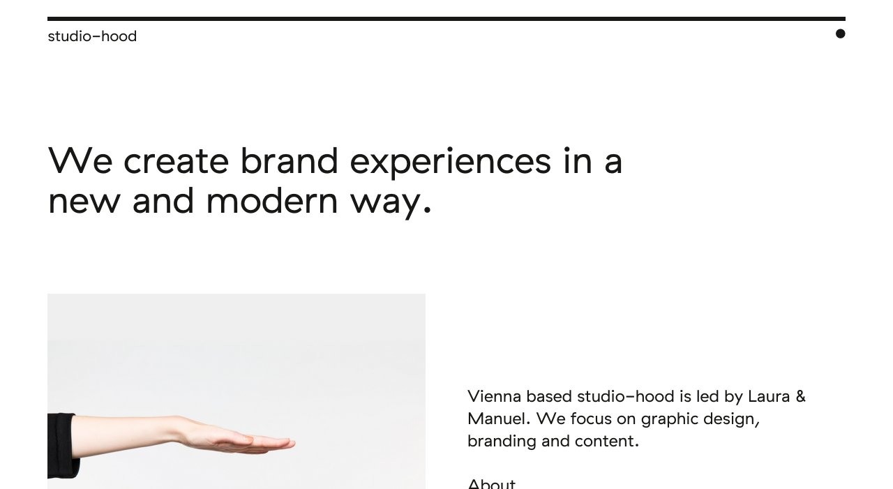 Studio Hood on Minimal Gallery