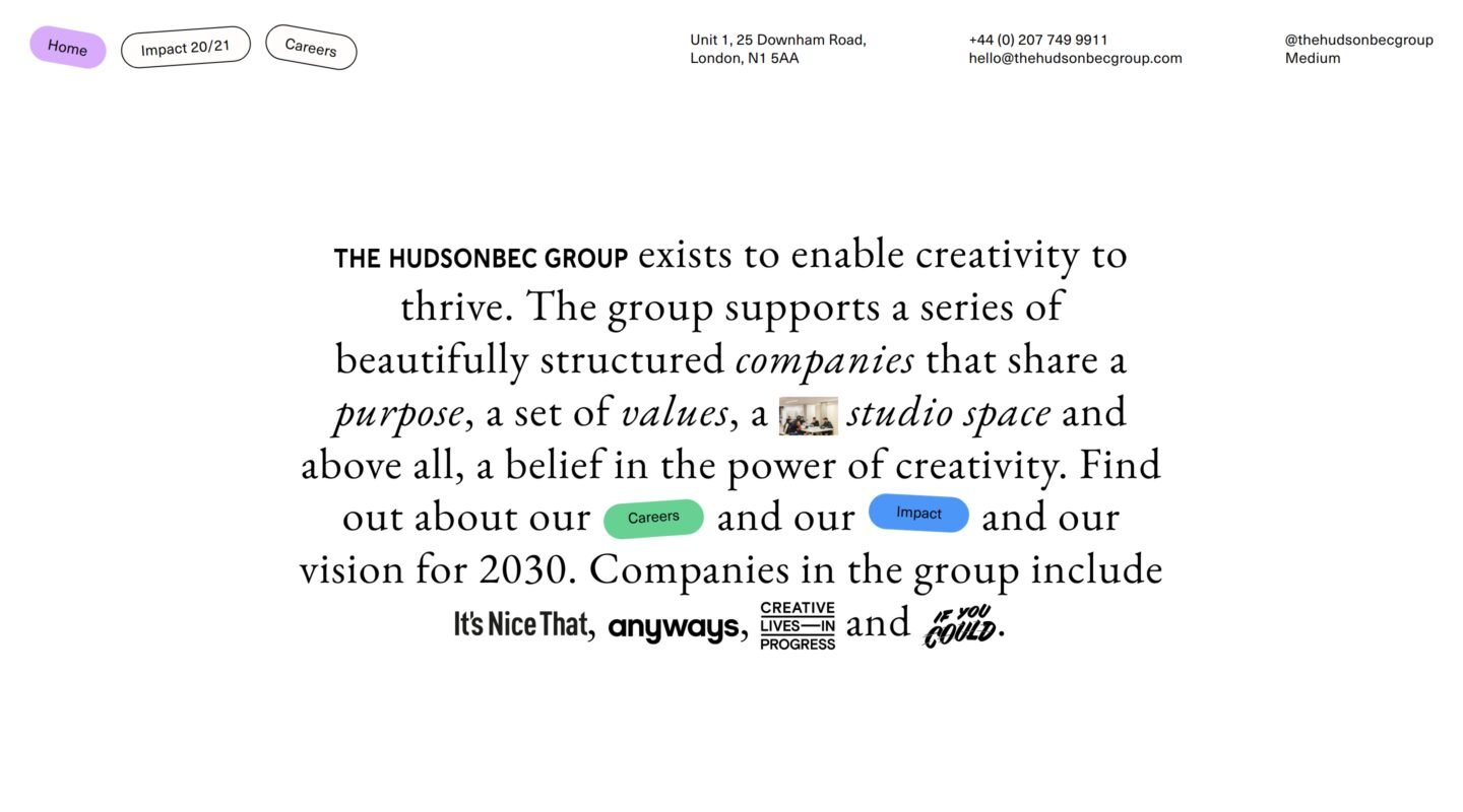 The HudsonBec Group on Minimal Gallery