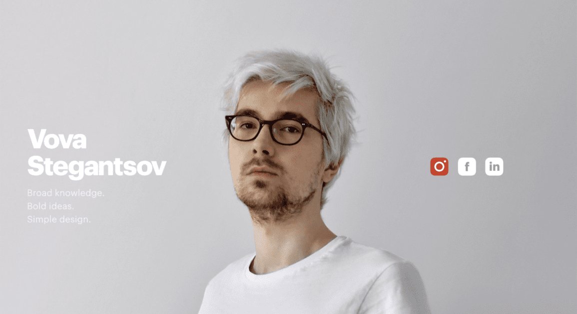 Vova Stegantsov on Minimal Gallery