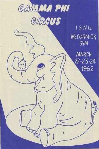 1962 Gamma Phi Circus program (26th annual)