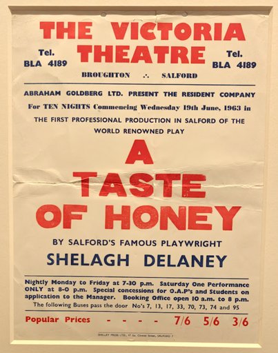 1963, The Victoria Theatre Salford, A Taste of Honey