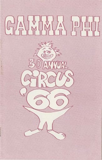 1966 Gamma Phi Circus program (30th annual)