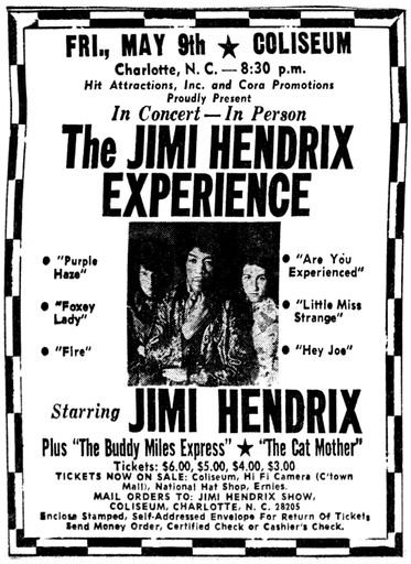 1969 Jimi Hendrix Concert